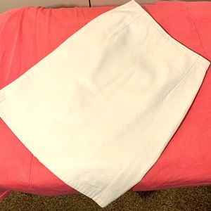 Vintage hi waisted Firenze Santa Barbara white leather skirt size 4